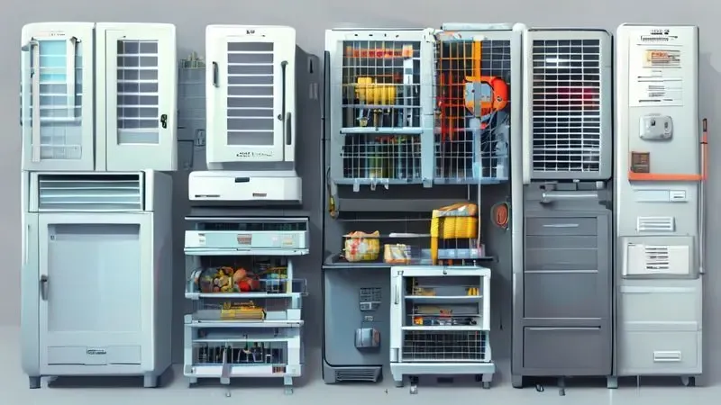 Infográfico conceitual mostrando causas comuns de superaquecimento do motor da geladeira