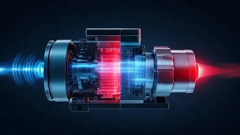 Ilustração conceitual da tecnologia Inverter e seu funcionamento dinâmico, contrastando com um compressor tradicional.