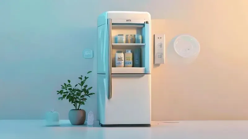 Ilustração de dicas para manutenção e prolongamento da vida útil da borracha da geladeira