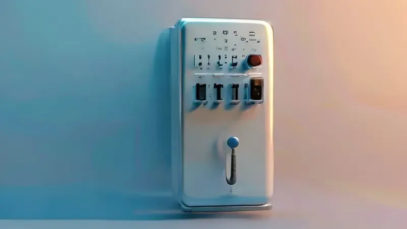 Ilustração conceitual mostrando a função do termostato no controle de temperatura da geladeira