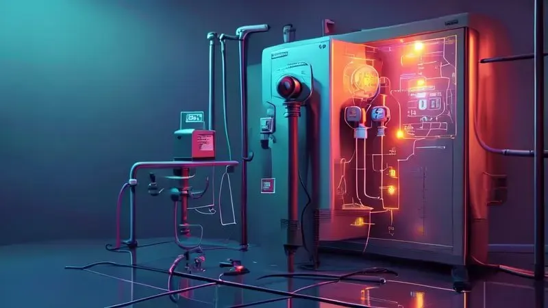 Conceito ilustrado de detecção de vazamentos no sistema de refrigeração