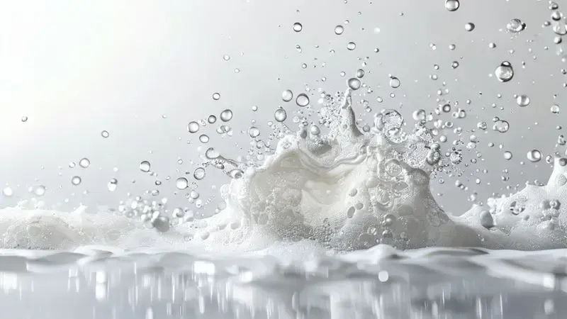 Mistura de bicarbonato de sódio e vinagre branco removendo manchas de geladeira