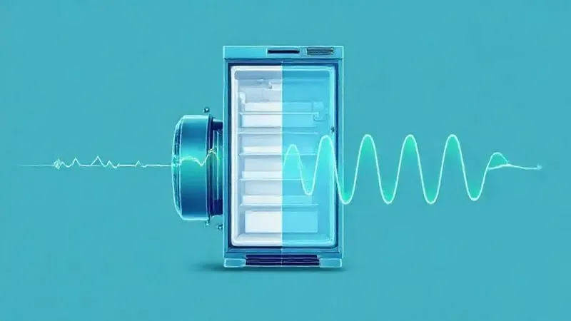 Diagrama ilustrativo mostrando o funcionamento de um motor de geladeira com tecnologia inverter, que economiza energia.