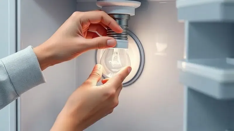 Passo a passo ilustrado para trocar lâmpada de geladeira com segurança e cuidado