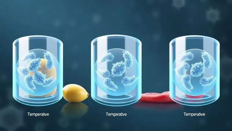 Ilustração conceitual sobre prevenção de proliferação bacteriana na temperatura inadequada