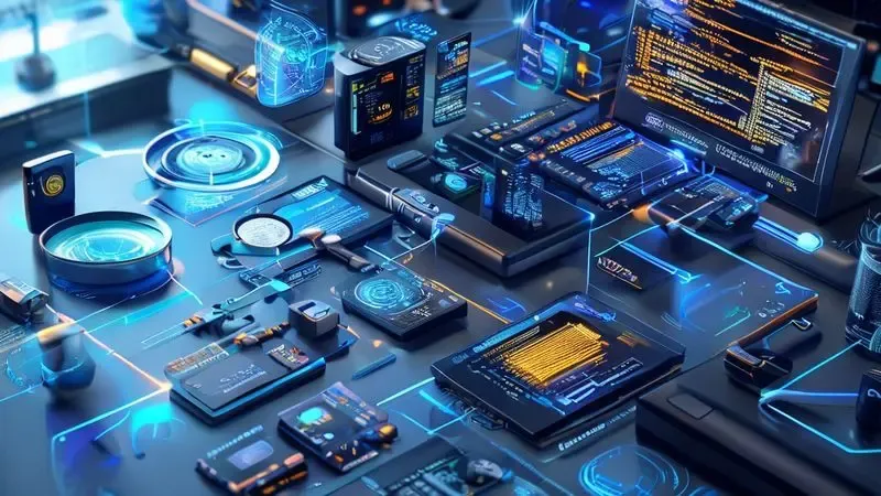 Representação ilustrativa dos 4 métodos de identificação da capacidade do compressor com ferramentas técnicas interconectadas