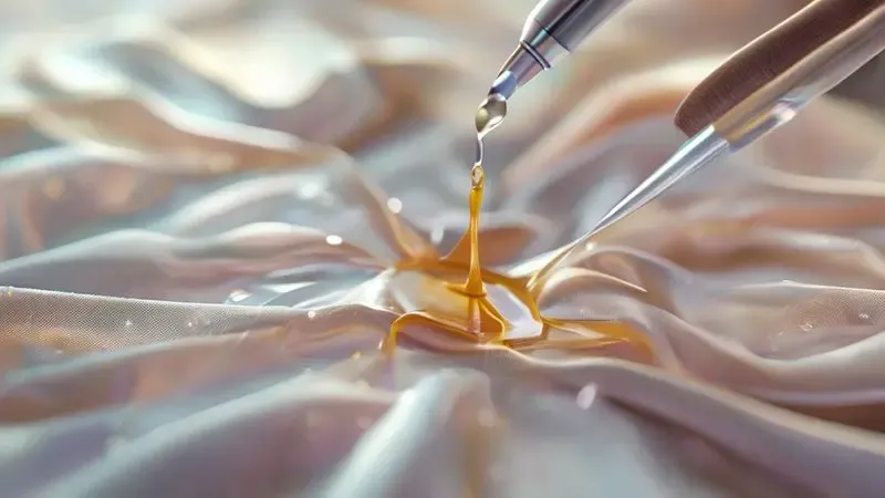 Remoção cuidadosa de cola super bonder de tecido sem danificar as fibras