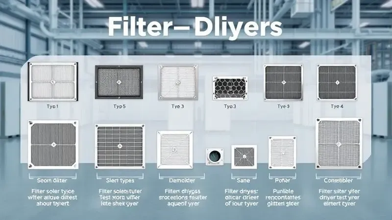 Seleção conceitual de diferentes modelos e tamanhos de filtro secador para projetos de refrigeração