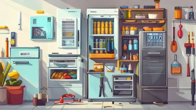 Cena conceitual de manutenção básica que pode ser feita em casa para resolver problemas de congelamento